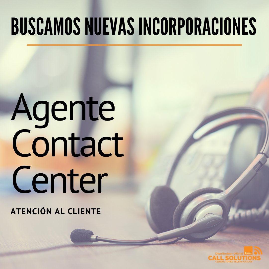 CallsolutionsEs's tweet photo. ¡Buscamos integrantes para nuestro equipo de Call Solutions!
Info: Sueldo fijo + comisiones; vehículo de empresa, teléfono, ordenador... Jordana flexible y más facilidades. 
🧡🧡🧡🧡
¡Para más información ponte en contacto con nosotros! https://t.co/wFKB2SAm4O