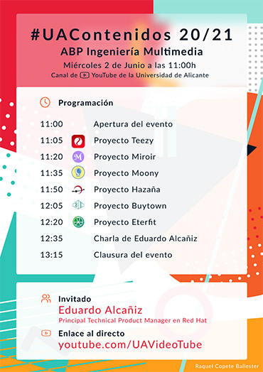 JVBerna's tweet photo. Ya es fin de curso 🎉 así que celebramos #UAContenidos 👏👏👏, miércoles 2 de junio, en el Canal de Youtube de @UA_Universidad con la participación de @ealcaniz. Más info en https://t.co/qa0vQv28We 📢No te lo pierdas https://t.co/Gdqi4vfeYm