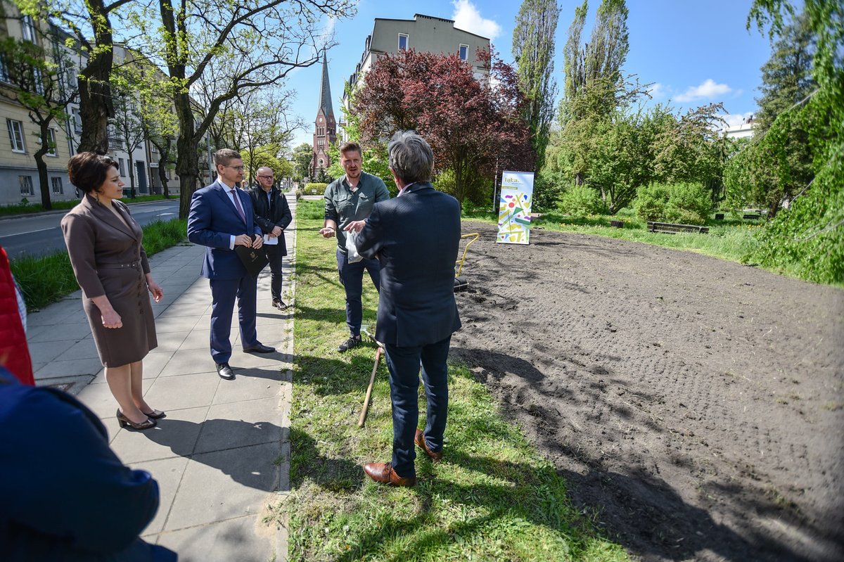 MatyjaszczykK's tweet photo. Na skwerze Solidarności zasialiśmy słoneczniki 🌻 To kolejny po łąkach kwietnych element projektu #CzęstoZielona realizowany w ramach programu #PrzyjaznaCzęstochowa. A to wszystko dzięki dobrej współpracy biznesu -tym razem firmy #Jawo - z samorządem, za co dziękuję 🌳 https://t.co/KJ9O5TAfch