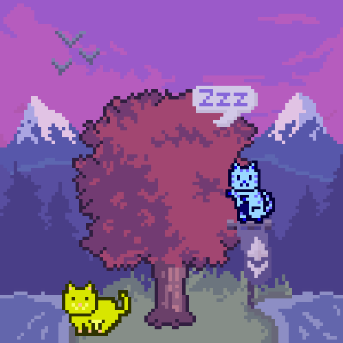 doodlxr's tweet photo. My #MoonCats are on vacation to their newly established #CryptoTrunks Ether Paradise! 

A collaboration of some sort would be neat 🐱🌳

@ponderware @thecryptotrunks https://t.co/tKobBcftea