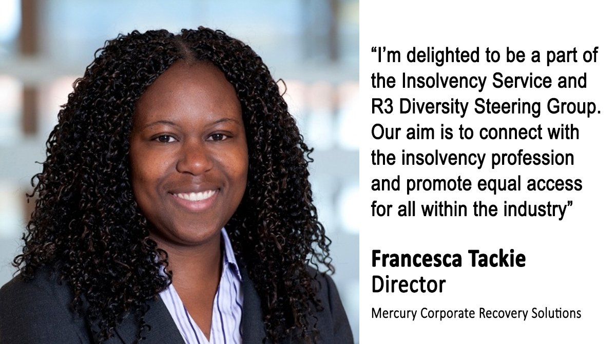 The Insolvency Service and <a href="/R3PressOffice/">R3 Press Office</a> Diversity &amp; Inclusion Steering Group aims to improve diversity and inclusion in the insolvency profession. R3 members should look out for a special survey, coming soon!

Read about the aims of the Steering Group: ow.ly/B06T50ETzve