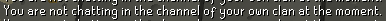 0xctopodopus's tweet photo. @JagexAsh I found I couldn't talk in my CC today. I was getting this message. I found if I type "//" before talking I get the same message. Is this a bug? Some of the new CC UI is a bit confusing. https://t.co/vNFMo05iLJ