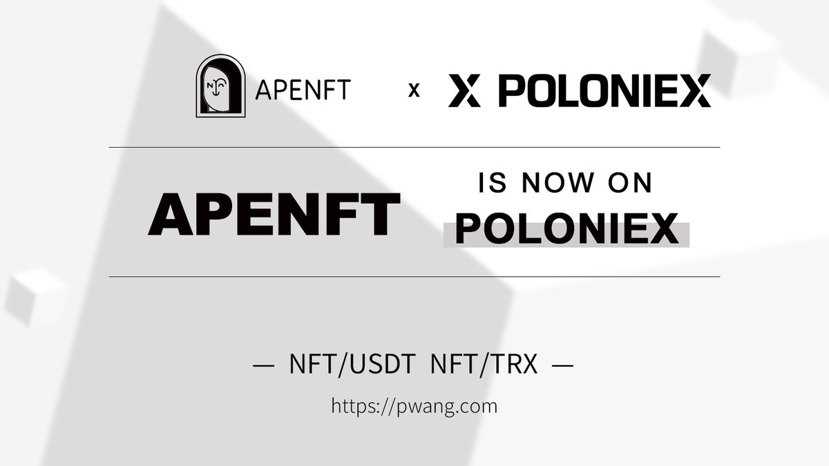 #APENFT $NFT has been launched on @Poloniex and full trading for NFT/USDT and NFT/TRX are enabled NOW.🎉🎉🎉