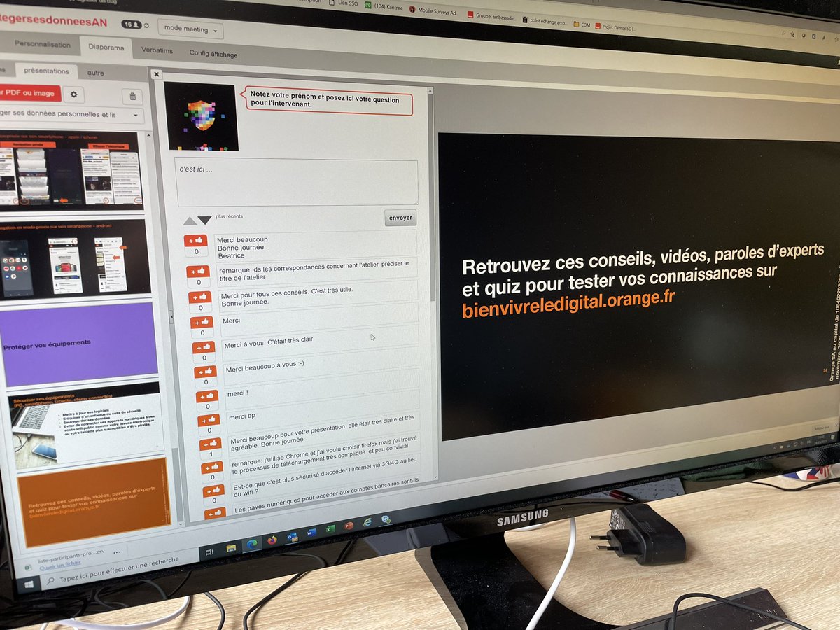 Même les jours fériés @Orange_France propose un atelier sur la protection des données et les participants sont ravis ! #bienvivreledigital
#proudtobeOrange
#egalitenumerique
