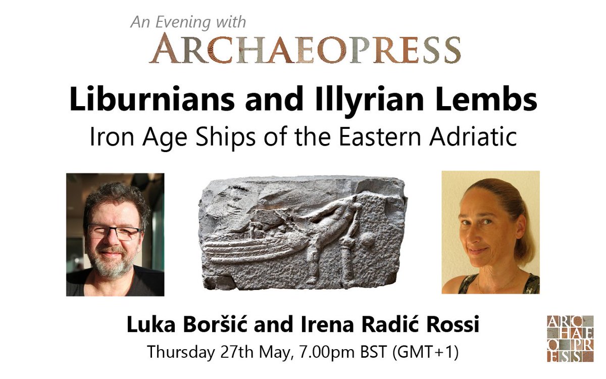 Archaeopress's tweet photo. #Free #Webinar: Liburnians and Illyrian Lembs: Iron Age Ships of the Eastern Adriatic
Thursday 27th May, 7pm BST
Limited to 100 places - register here: https://t.co/jQ9hycTto8
#Nautical #Archaeology #IronAge #Seafaring https://t.co/NA9gJt4ZdM