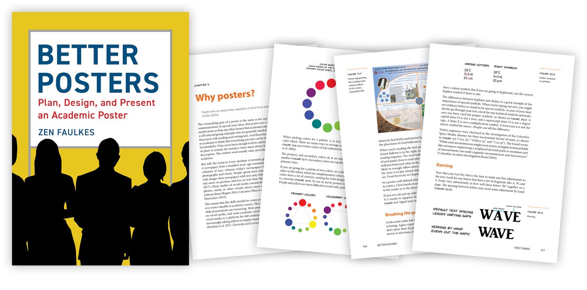 pelagicpublish's tweet photo. Out now! Better Posters by @DoctorZen is a must-have for those preparing and presenting clear and informative #conferenceposters. https://t.co/Wc2yBRLLQH https://t.co/mH6ceUod3S