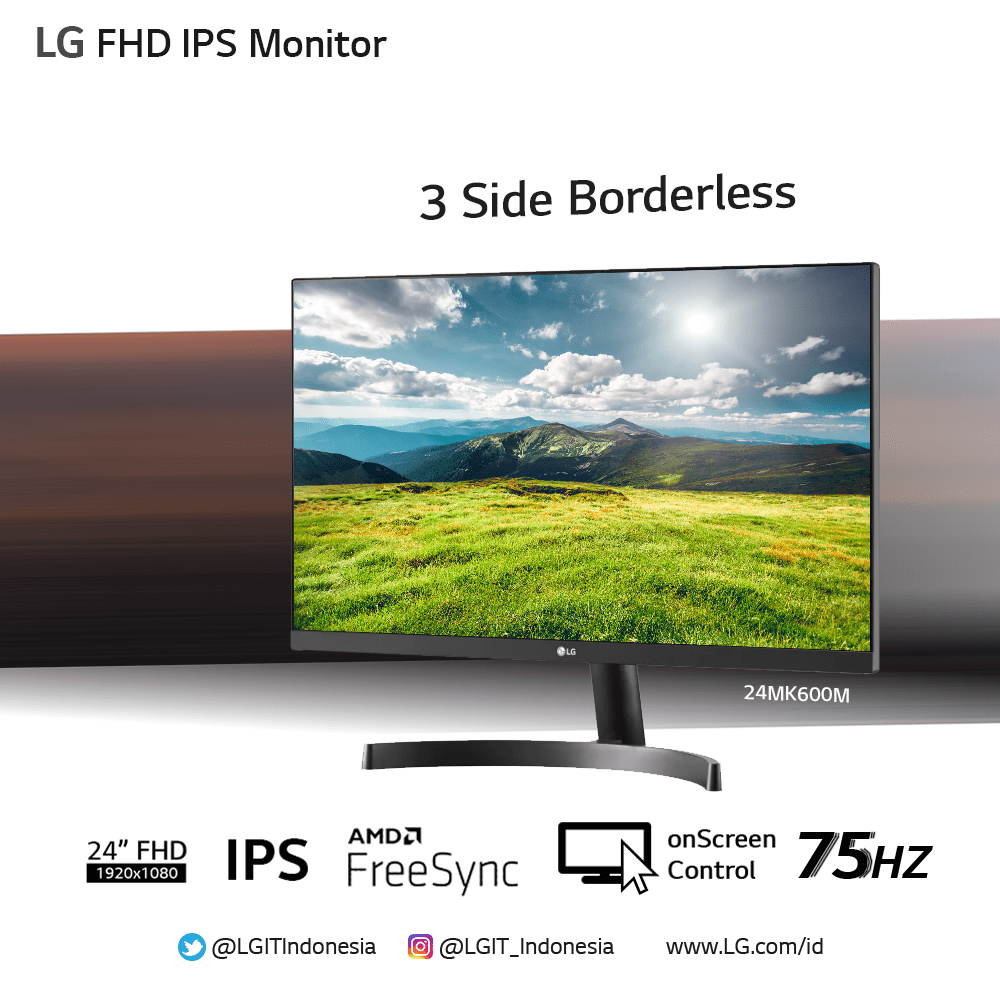 lgeindonesia's tweet photo. #LGIPSMonitor #24MK600 dengan Layar 3 Side Borderless memberikan kesan elegan yang membuat Anda nyaman ketika menggunakannya. Ketiga sisi tanpa batas pada monitor ini juga menjadi keunggulan yang memberikan pengalaman visual lebih imersif.
https://t.co/IU6DpwosTF
#LGIPSMonitor https://t.co/YaTlJvg7hA