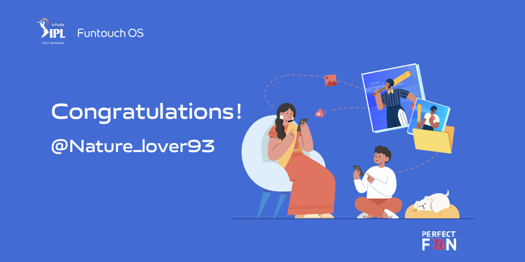 OriginOS_Global's tweet photo. 🥳Congratulations!
@Nature_lover93
😊If you don't win this time, don't worry.
😎There are many amazing contests in the near future! Stay tuned! 
#FuntouchOS #vivo #IPL2021 #PerfectFan #EasyShare https://t.co/ooCOil9Clp