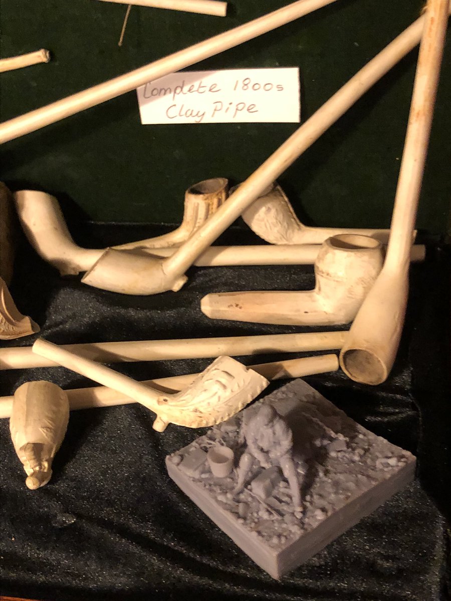 Rothersman's tweet photo. The 3 D photogrammetry models of me sitting on the thames foreshore after a mudlarking trip out with @artfletch and ,18th.c ships timbers and a 18th century ships knee have now been added to my #mudlarking exhibition at #sandsfilms picture research library in Rotherhithe. https://t.co/k8rITo9bEq