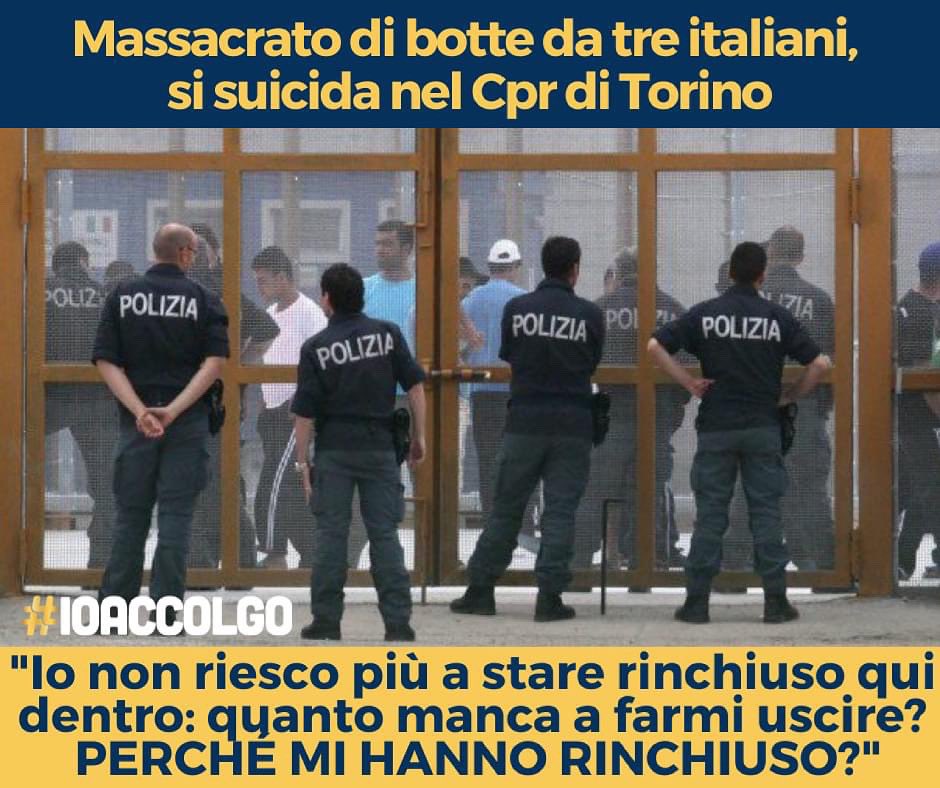 "Io non riesco più a stare rinchiuso qui dentro: quanto manca a farmi uscire? Perché mi hanno rinchiuso?!"

LEGGI: torino.repubblica.it/cronaca/2021/0…