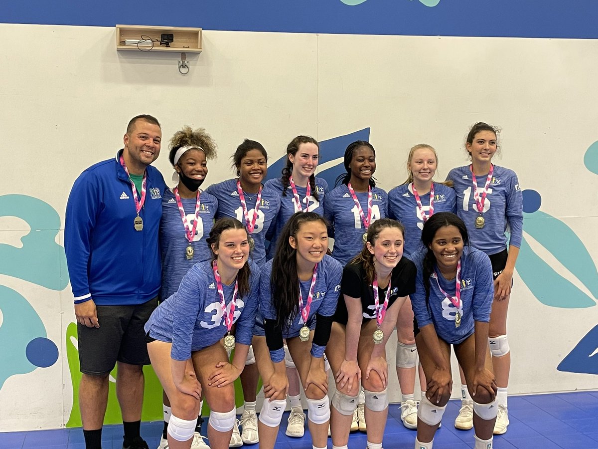 We won our first club volleyball tournament this season! So proud of us! 💙🏐 #MayMadness <a href="/riovolleyballga/">Rio Volleyball Club</a>