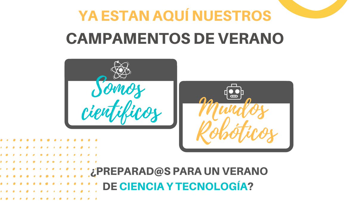 ¡Este verano os esperamos en nuestros campamentos semanales!
Más info en steambit.es