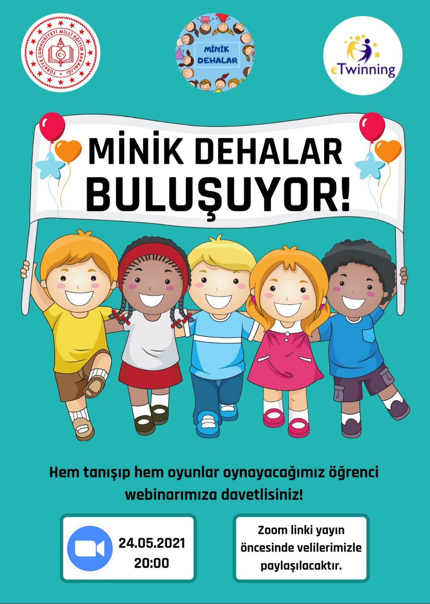 Minik_Dehalar's tweet photo. Bu akşamki buluşmaya b��tün minik dehalarımız davetlidir 🤹‍♂️🤹‍♀️
@Diyarbakirmem @bingolmem @ErzincanMEM @Hakkari_MEM @sanliurfamem @tretwinning @eTwinningdyrbkr @eTwinningBingol @urfa_etwinning @kigimem https://t.co/cwWdMPerhu
