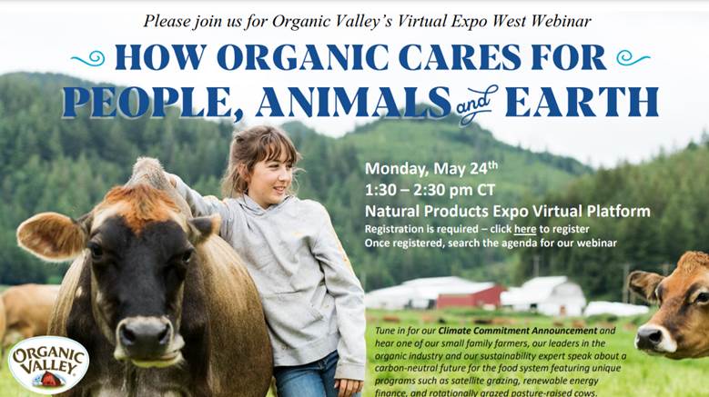 foodtank's tweet photo. "How Organic Cares for People, Animals and Earth" by @OrganicValley. Discussion today at 2:30 ET (1:30PM).
Today at @NatProdExpo. Register (FREE): https://t.co/CEpMlNPey5. #ExpoWest https://t.co/1tEQPoray2