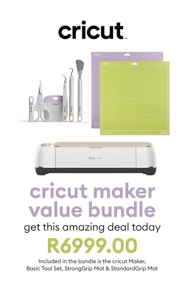 GoTrendSA's tweet image. Want a @Cricut_MEA Machine? TODAY’s your day! Check out the awesome Cricut deal at @TAKEALOT as part of their 10th Birthday Celebrations! 

takealot.com/cricut-value-b…

#cricut #cricutmea #cricutsa #Takealot #Takealot10thBirthday