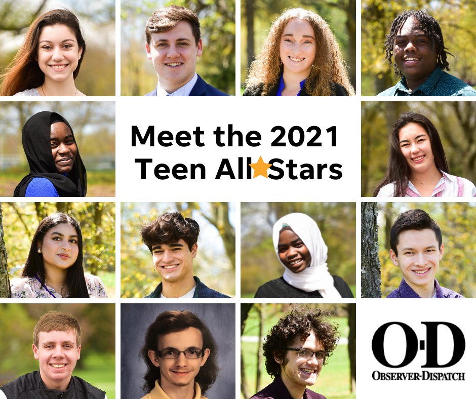 uticaOD's tweet photo. Meet 25 of the Mohawk Valley’s finest students, the Observer-Dispatch 2021 Teen All-Stars. https://t.co/2HQDydxSs5 https://t.co/X9oIn7ePMq