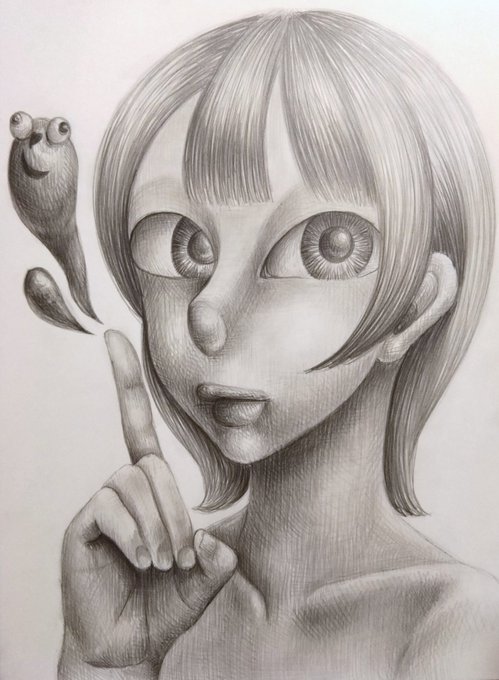 鉛筆画のtwitterイラスト作品 鉛筆画のtwitterイラスト作品