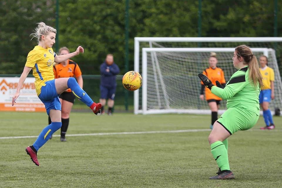 stockton_townfc's tweet photo. ⚽️ RESULT | @StocktonTownLFC recorded a 5-1 victory over @InvolveLadiesFC yesterday afternoon. A hat-trick from Ash Leighton and a brace from Charlie Morris sends the Ladies into the final game of the season knowing a win would secure promotion #UTA⚓️ #OneClubOneStockton https://t.co/Mv72N8zZ6U
