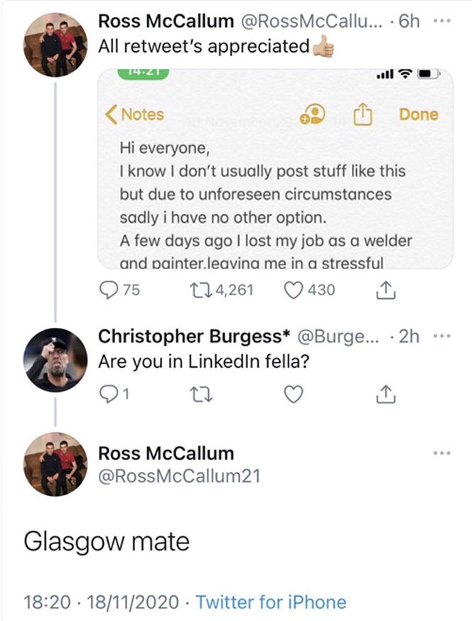 StateOfLinkedIn's tweet photo. Glasgow mate https://t.co/UWeegImhr2