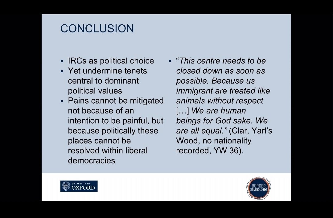 AnnotatingC's tweet photo. How and where do we place IRCs in the liberal democracy paradigm? How can the rights-based politics justify it respond to the pains of those detained in IRCs? https://t.co/NZFtfW0OzV
