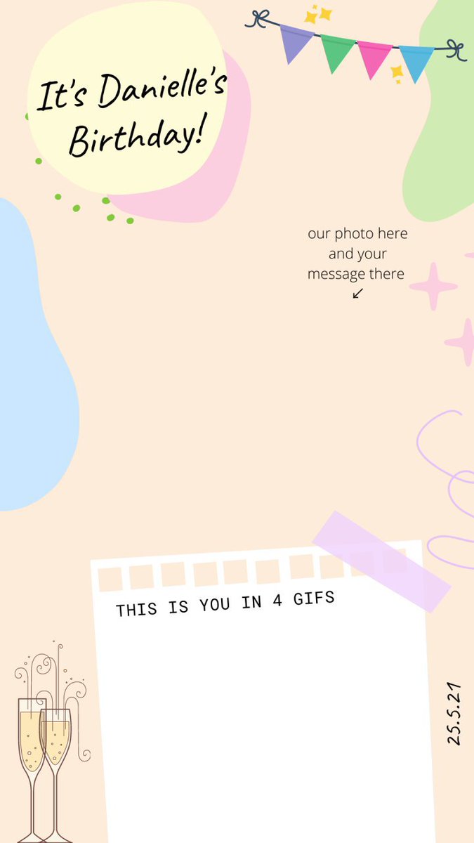 Hi, everyone!! It's my birthday tomorrow... Here's the template if you want to...no pressure 😊😊😊 &amp; my ig handle is @/danielle.jjj

ALSO! STREAM #BTS #BTS_Butter