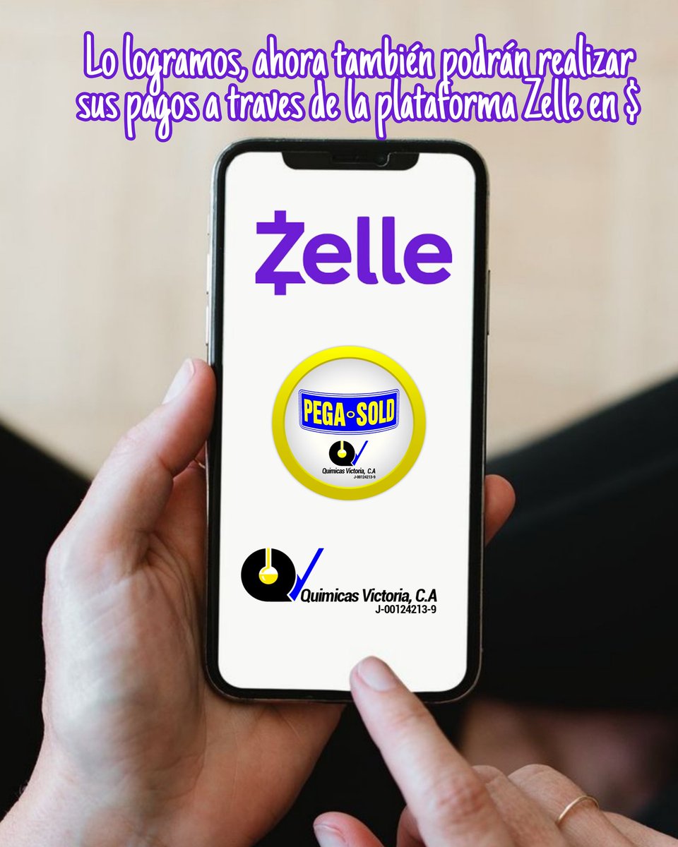 Pegasold's tweet photo. Estimados Distribuidores y clientes directos, comenzamos esta semana con esta gran noticia; que nos ayudará a consolidar sus compras y pagos en las multiples opciones que tenemos.
Para mas información contacta a tu representante de ventas.
#zelle #pagos #pegasold #pegamentos https://t.co/gBqcFAvdBW