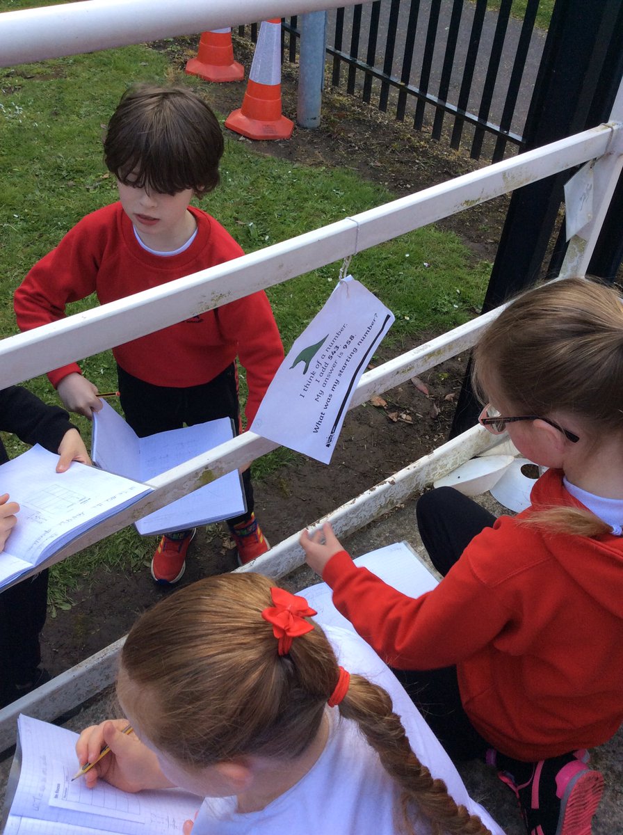 miss_whiteman's tweet photo. Mixing up our in focus in maths with a treasure hunt, solving inverse operations.@MrsPetchY6 https://t.co/w0Dctz6vCx