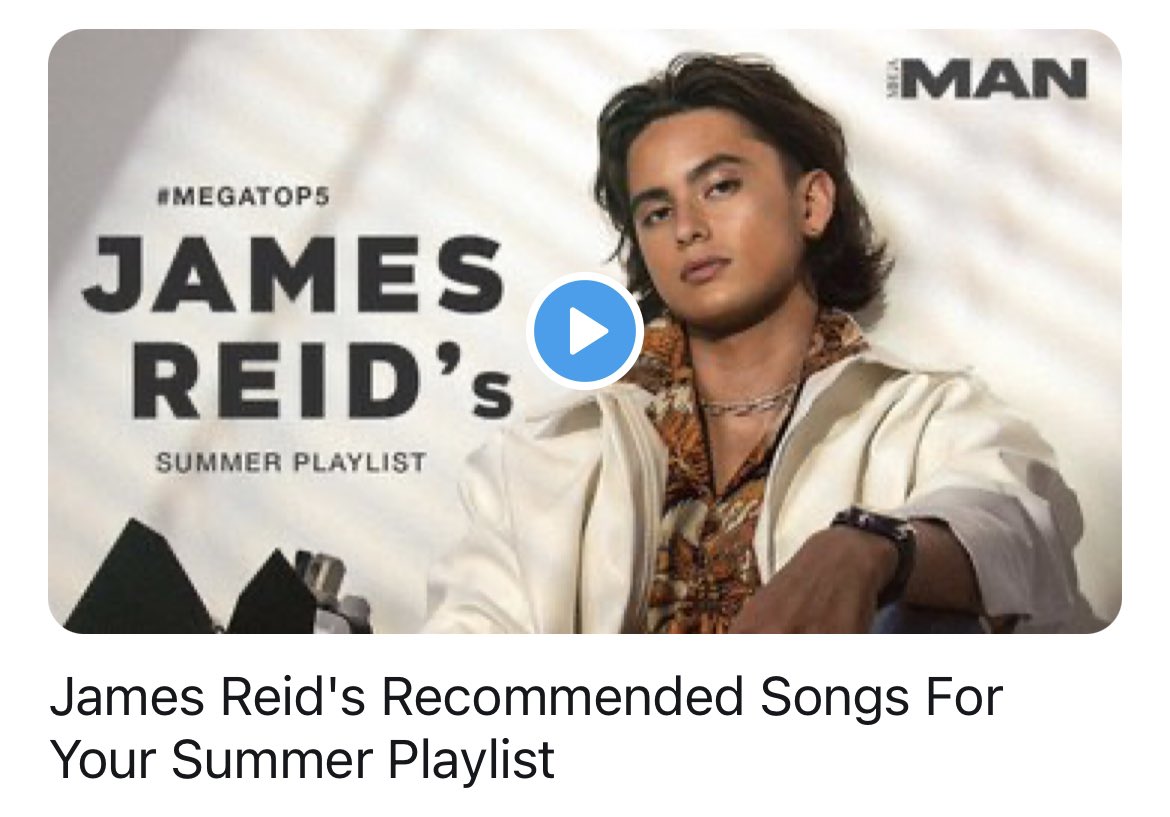 JaDineNATION's tweet photo. #JamesReid's Recommended Songs For Your Summer Playlist @tellemjaye
Watch here: https://t.co/0moeyioGDT
James Reid Summer Playlist
#MEGATOP5 https://t.co/KIzqMzpczJ