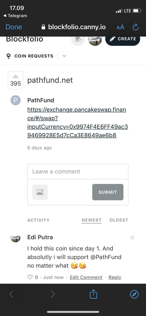 ediputra23_'s tweet photo. @cryptovenizo @PathFund I hold this coin since day 1. And absolutly i will support @PathFund no matter what 😘😘 https://t.co/0jlMGD8o1k