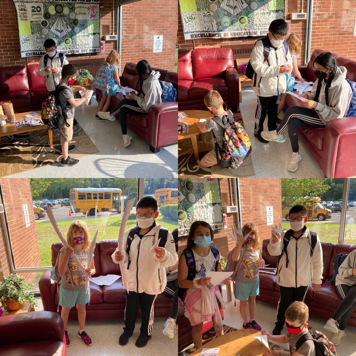 patgeyer's tweet image. Makers making!
All grades, K~7, learning from one another. 
Paper fingers!
#making #makersunite #learningfromoneanother #paperfingers