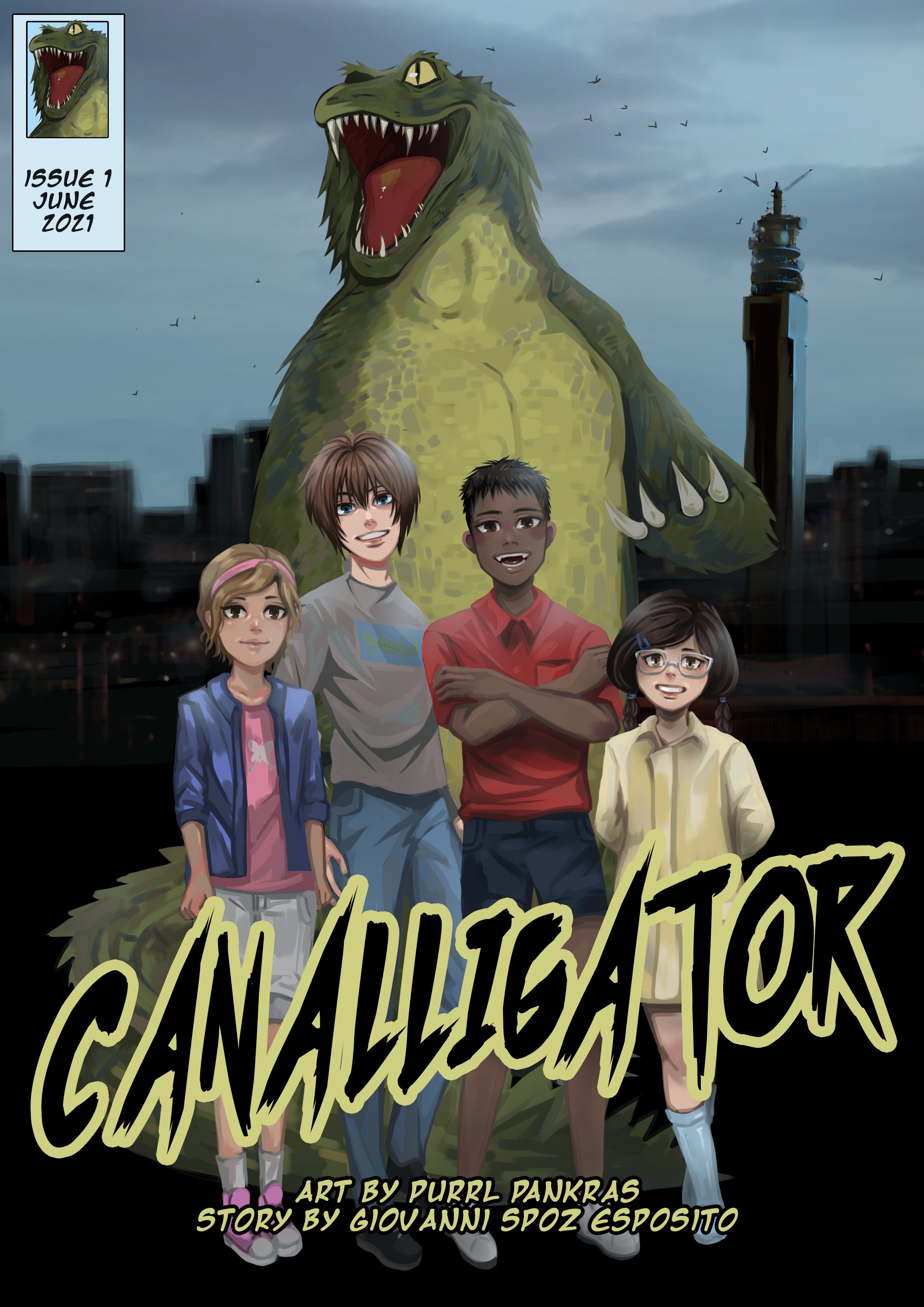 Giovanni Esposito on Twitter: &quot;&#39;Canalligator&#39; is coming. Landing late June.  I&#39;m a bit excited. A poetic graphic novel (with some cheeky little YouTube  films, narrated by me, with music by the amazing