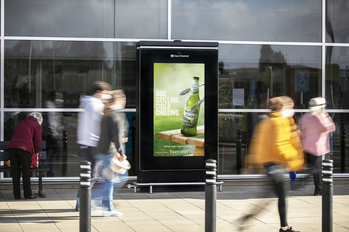 May might be a wash out so far but lovely weather predicted for this #BankHoliday means getting that BBQ out! And it isn't a BBQ without a cheeky cider or two. If this creative from <a href="/thatchers_cider/">Thatchers</a> don't make you want one, I don't know what will! #DOOH #PlatformforBrands