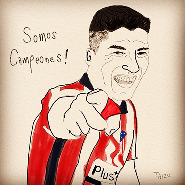public103's tweet photo. アトレティコ優勝♡・・・ルイス・スアレス編。

#TAIZO #illustrator #illustration #drawing #popart #portrait #atléticomadrid #luissuárez #laliga #campeón #uruguayans #fútbol #tokyojapan #ルイススアレス #アトレティコマドリード #人物イラスト #線画イラスト #ストライカー #サッカー選手 https://t.co/CvvUD8XTw4