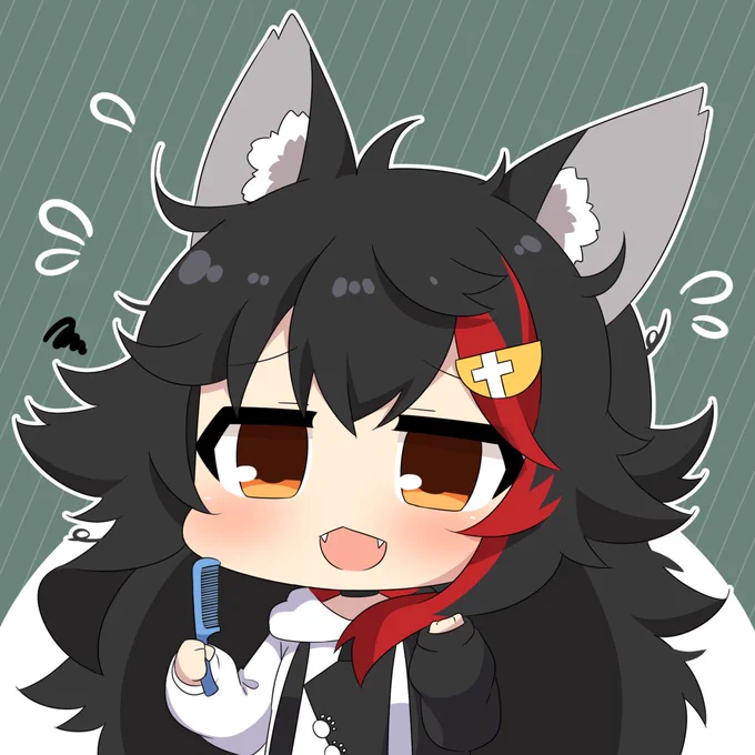 湿気で髪の毛大変なことになってそう #みおーん絵 