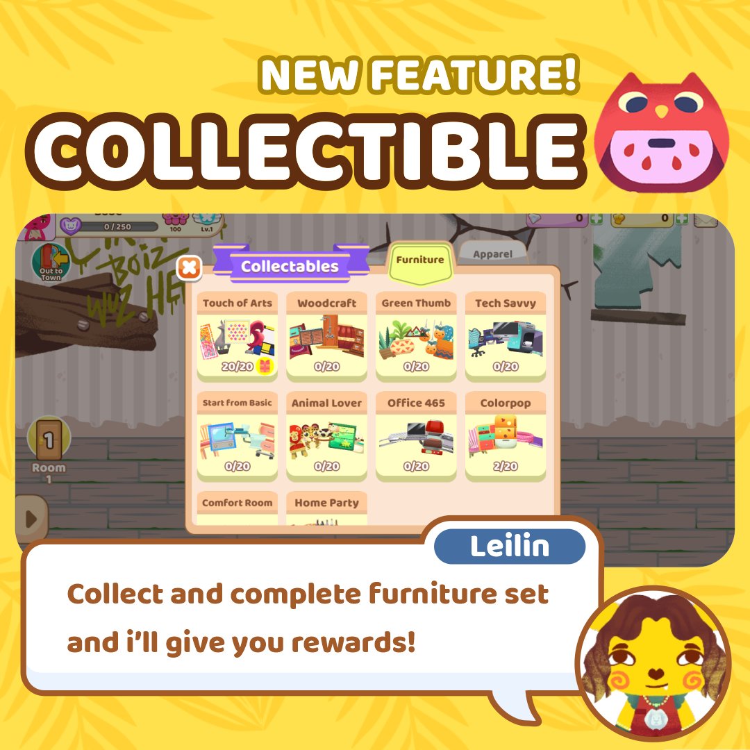 SummerTownGame's tweet photo. Introducing New feature: COLLECTIBLE!
DOWNLOAD SUMMERTOWN 1.0.18.2 NOW https://t.co/m0LMMWhONf! 
#summertown #game #mobilegame #releaseday   #gamedevelopment #gamedevs #roleplay #fishing  #indiedev #OOTD  #virtualpetgame #fashion #interiordesign #simulationgames #influencer https://t.co/UNHgrigGHj
