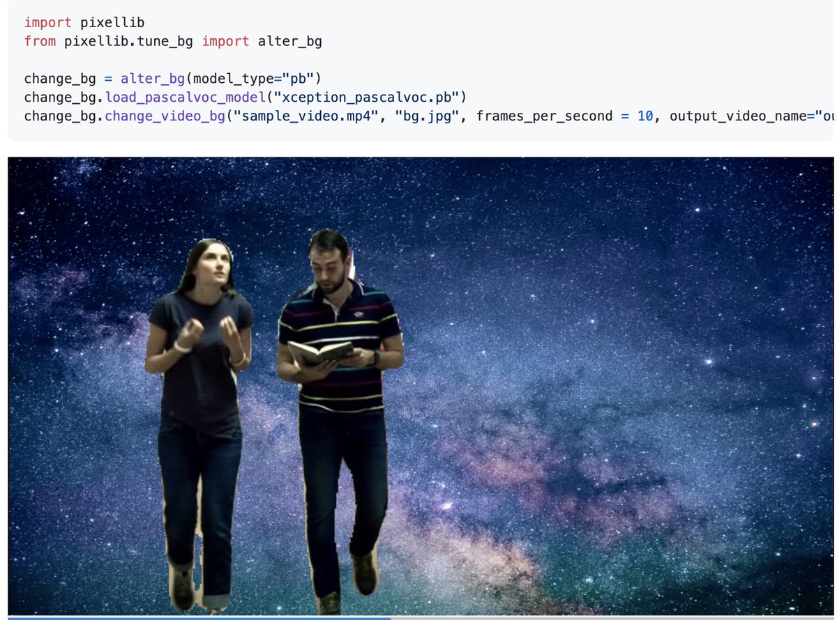 k1ito's tweet image. 趣味で画像系のプログラム作ってるんだけど、うげ〜〜torchvisionめんどいよ〜〜〜ってなってたら、PixelLibとかいうのつかったら、簡単なSemantic・Instance segmentationが5行程度でできて感動している。!
github.com/ayoolaolafenwa…