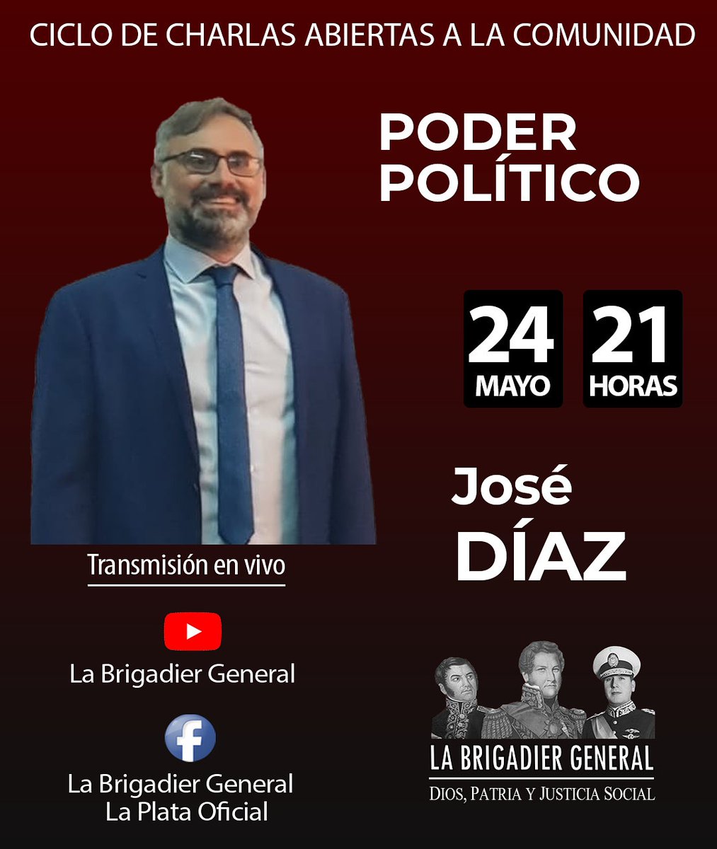 jose_diaz_lbg's tweet photo. Hoy por nuestro canal de YouTube. Te esperamos.
#LaBrigadierGeneral https://t.co/Vb47udkv2t