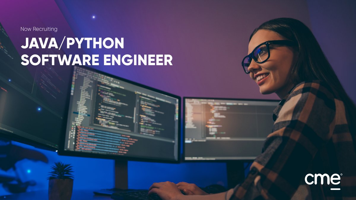 GotoCME's tweet image. Are you experienced with writing and testing code, debugging programs and integrating applications with third-party web services with #Python_3? Do you have knowledge in #java_8 application phases, code, and software?

If the answer is YES, apply now at:

go2c.me/3fnwTn4