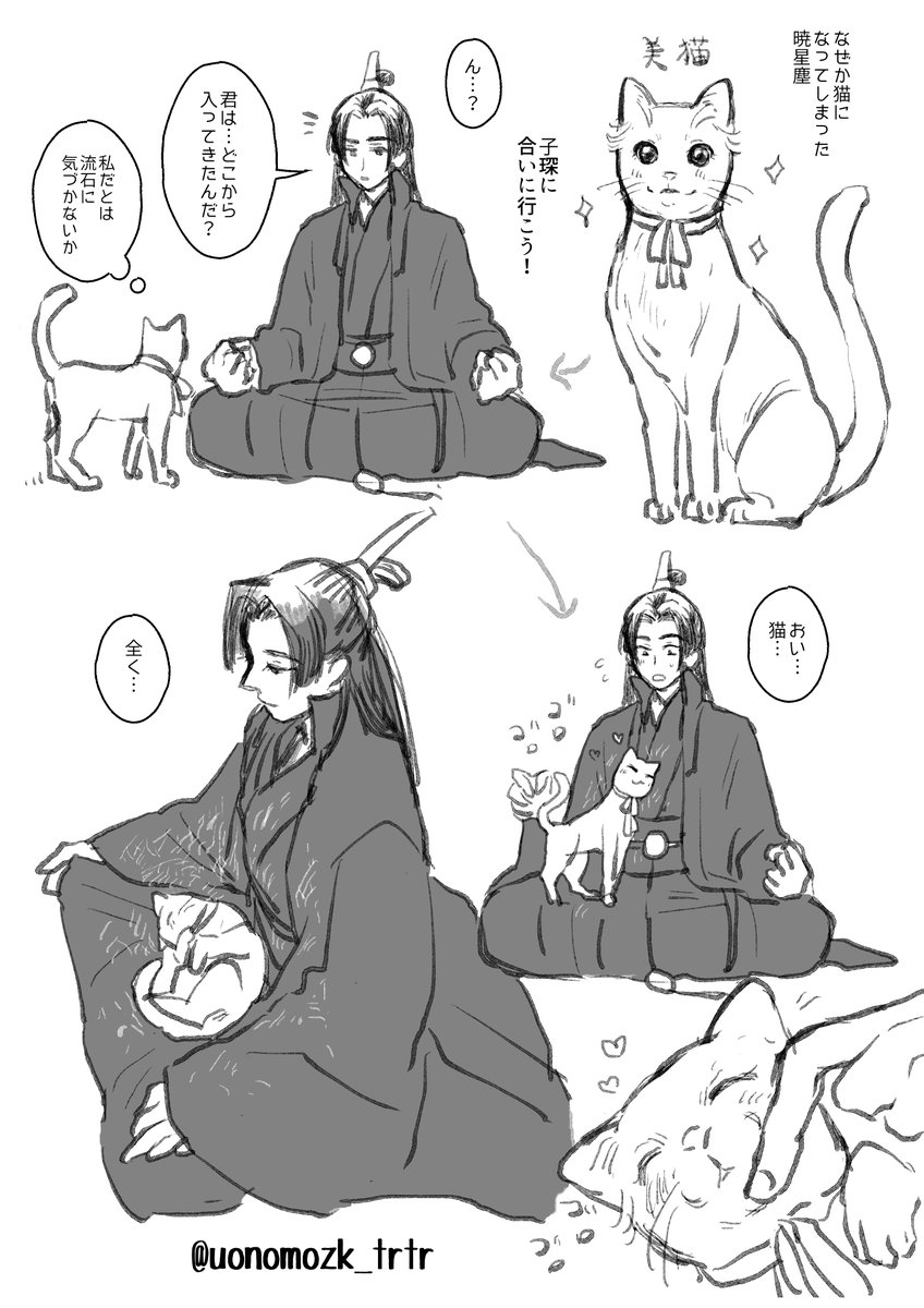 まちこじぶんの描いた宋暁をこれからちまちま再掲していくけど、この猫ちゃんになっちゃったやつ結構気に入ってる。
#songxiao #宋晓 #송람성진 