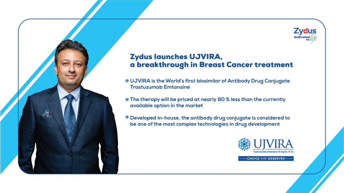 Zydus brings a new hope for Breast Cancer patients. #zydus #Indianinnovation #AtmanirbharBharat #breastcancer #Ujvira