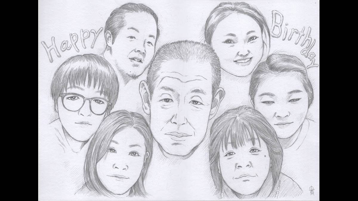 似顔絵イラストオーダー4月のご予約 満員となりました。