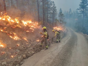 112canarias's tweet photo. 👏👏Gracias a todos los profesionales que han luchado contra el fuego y han permitido controlar el #IFArico #TENERIFE. Gracias al personal de seguridad, sanitario y logístico

Hoy los hidroaviones del @EjercitoAire se despedirán con un vuelo desde Arico hasta Santa Cruz a las 20h https://t.co/sR7DTBEEMn