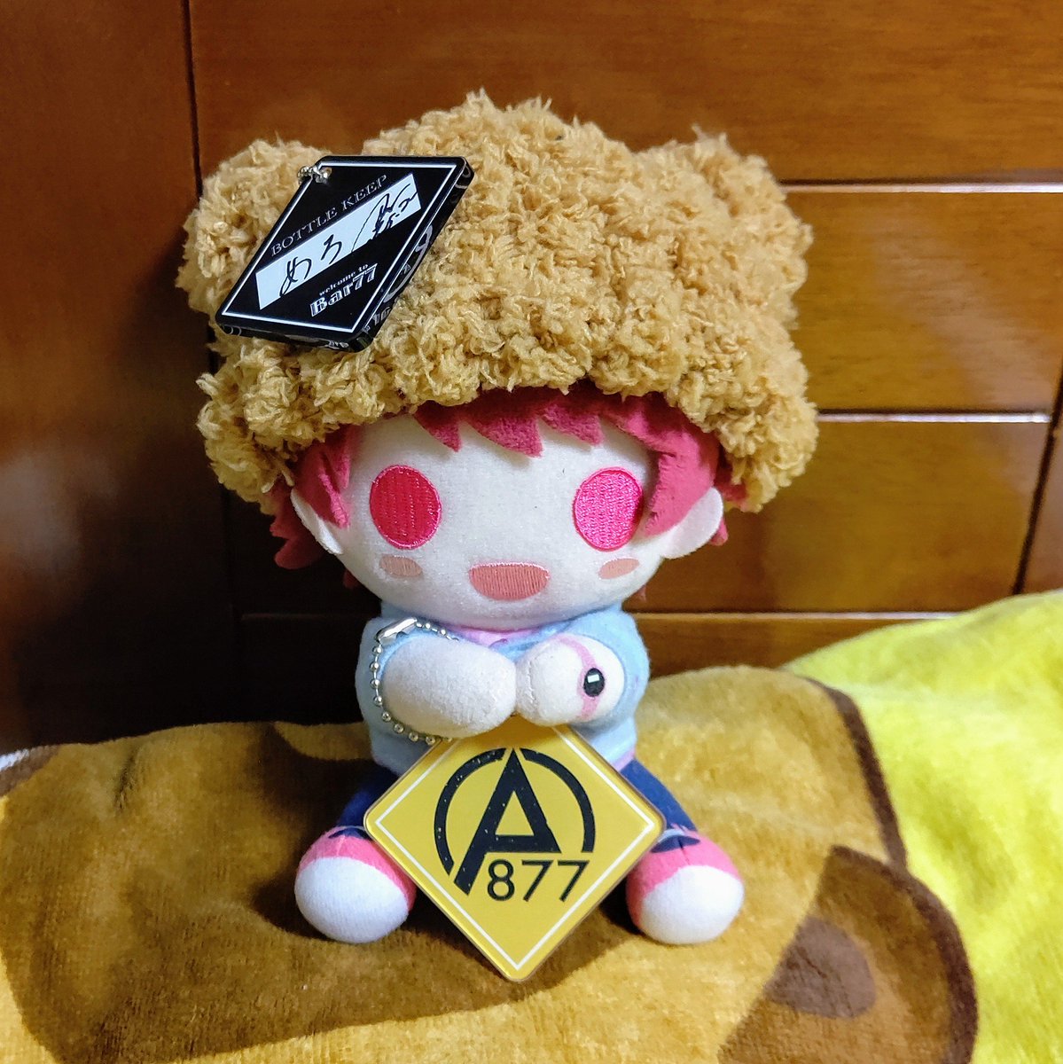 meroman10's tweet photo. #AcademicBANANA
#Bar77

うちの咲也くんと記念撮影📷✨
普段、お酒あんまり飲まないからどこに飾ろうかなぁ😊 https://t.co/9m0ubsvwjS