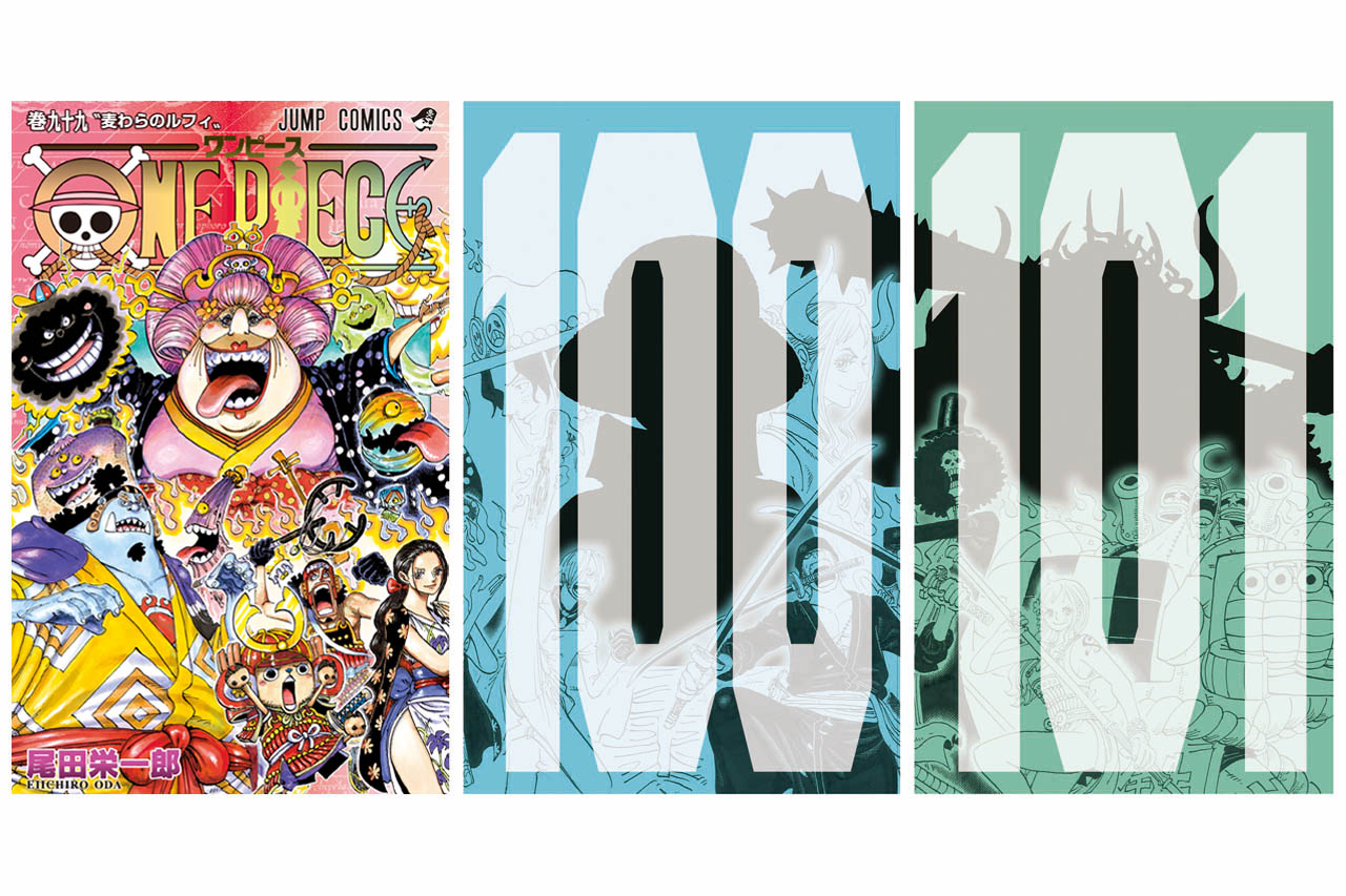 ট ইট র One Piece Family Teaser Of Volumes 100 And 101 Of One Piece These Two Volumes Connect With Volume 99 Cover To Create A Full Illustration Vol 99 Big Mom Jinbe Ussop