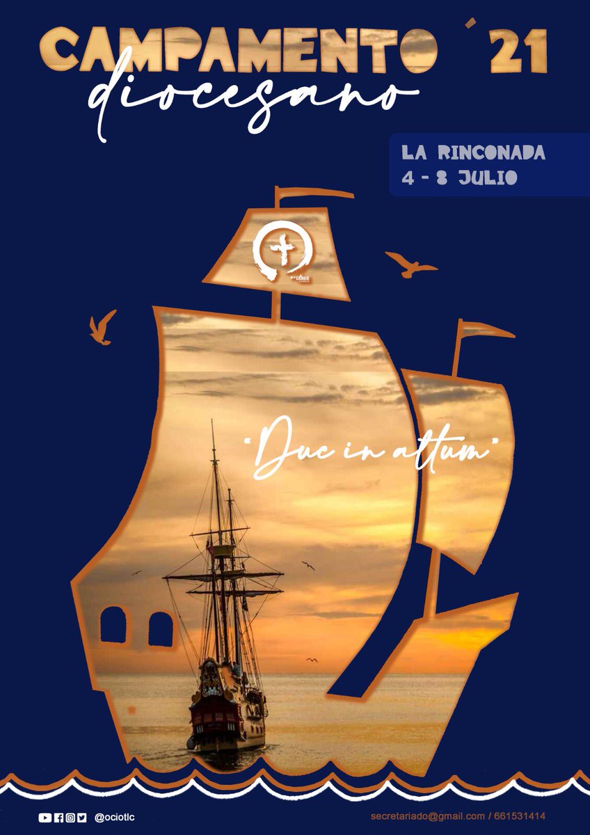 Os lanzamos nuestro 9 Campamento Diocesano 😊

🗓️ Fechas: *del 4 al 8 de julio*
📍Lugar: *La Rinconada*
📶 Plazas limitadas 
💰 Precio: *100 €*

‼️Garantizadas todas las medidas higiénicas‼️😷

🧐 No dudéis en preguntar
 📧  secretariadootc@gmail.com
  ☎️📞661531414