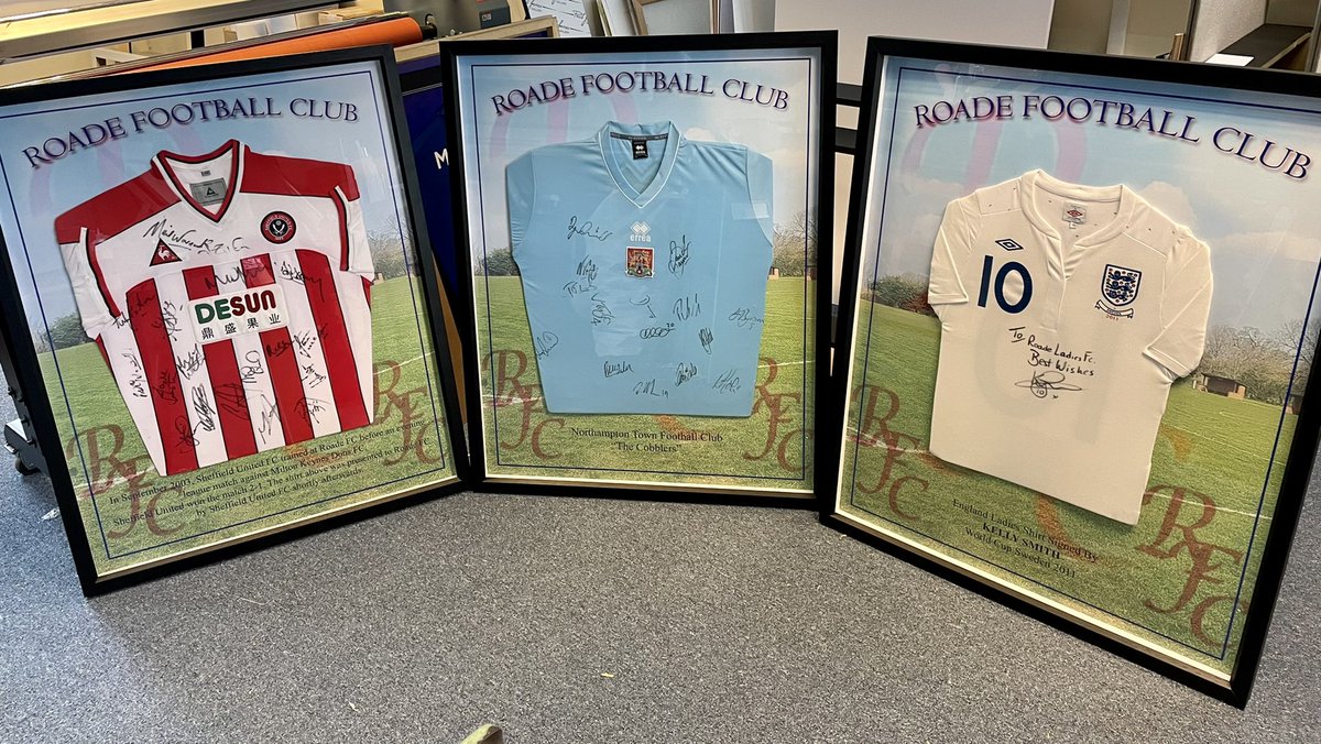 Some of the recent framing g projects completed recently. Do you have something you’d like us to take a look at? Get in touch :)
01604 648085
##frame #framer #framing #sports #shirt #memorabilia #signed