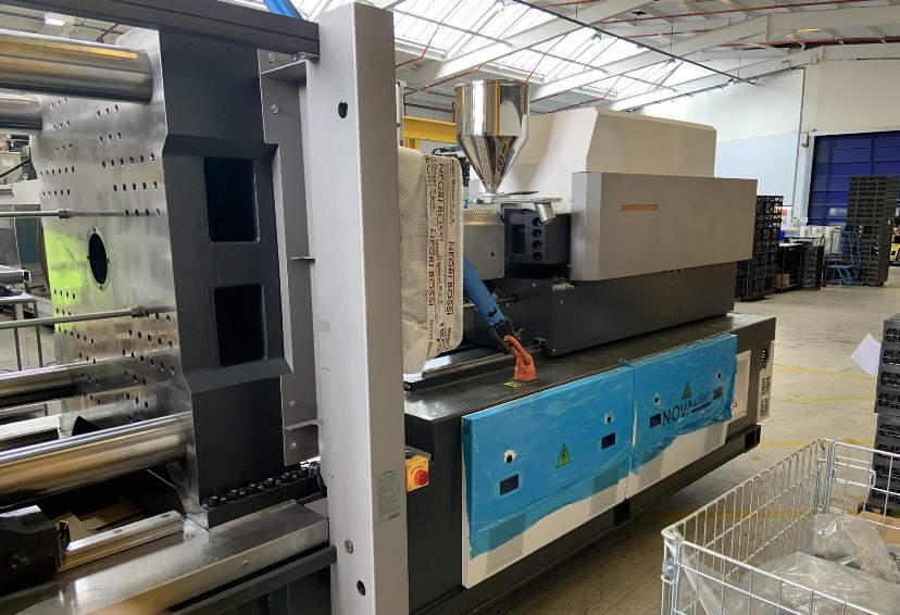 New Nova eT 350 Electric machine being delivered safely whilst following the government COVID 19 guidelines to ensure our customers are fully supported throughout these uncertain times for their increased manufacturing requirements.