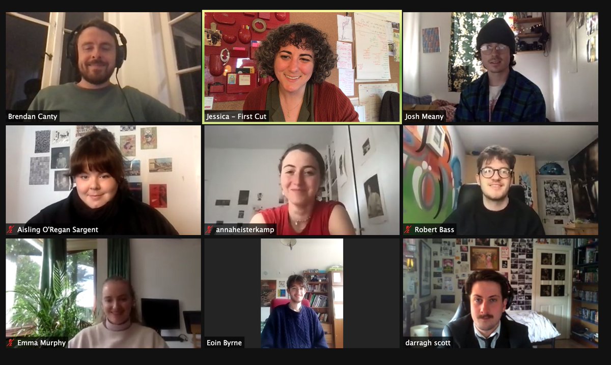 FirstCut1's tweet photo. This year’s #YMVC (Youth Music Video Competition) cohort had their 2nd mentoring session on Saturday with Brendan Canty on the topic of treatments.
The group have been assigned their tracks & are brainstorming their concepts, can’t wait to share more about that with you soon! https://t.co/AvGG0H1OZH