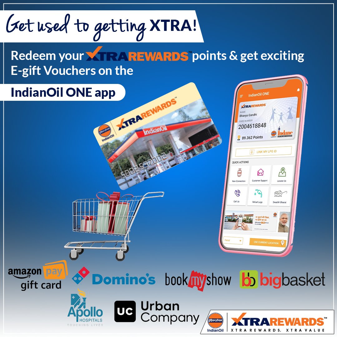 indian oil xtra rewards gifts