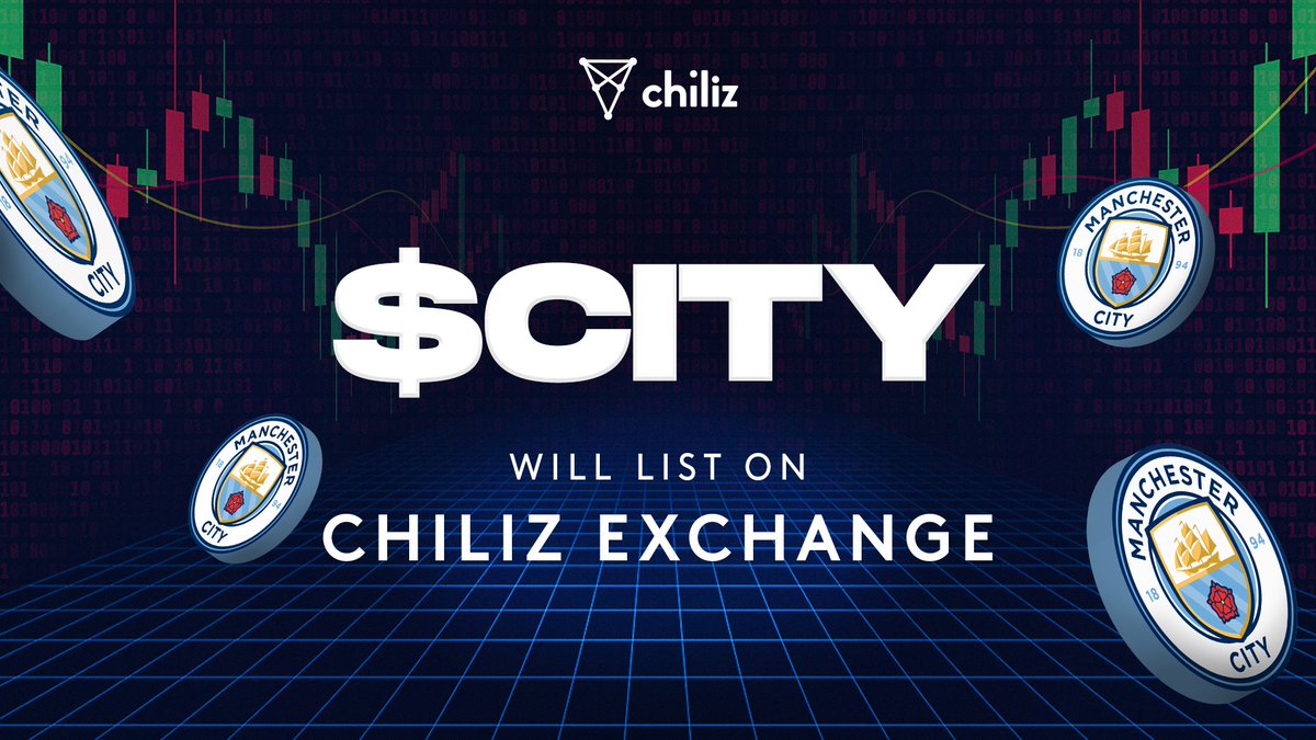 We are happy to announce that tomorrow we will list the <a href="/ManCity/">Manchester City</a> $CITY Fan Token on the Chiliz Exchange.

🗓 Tomorrow, May 25th
⏰ 13:00 CEST

chiliz.zendesk.com/hc/en-us/artic…

$CITY ⚡ $CHZ